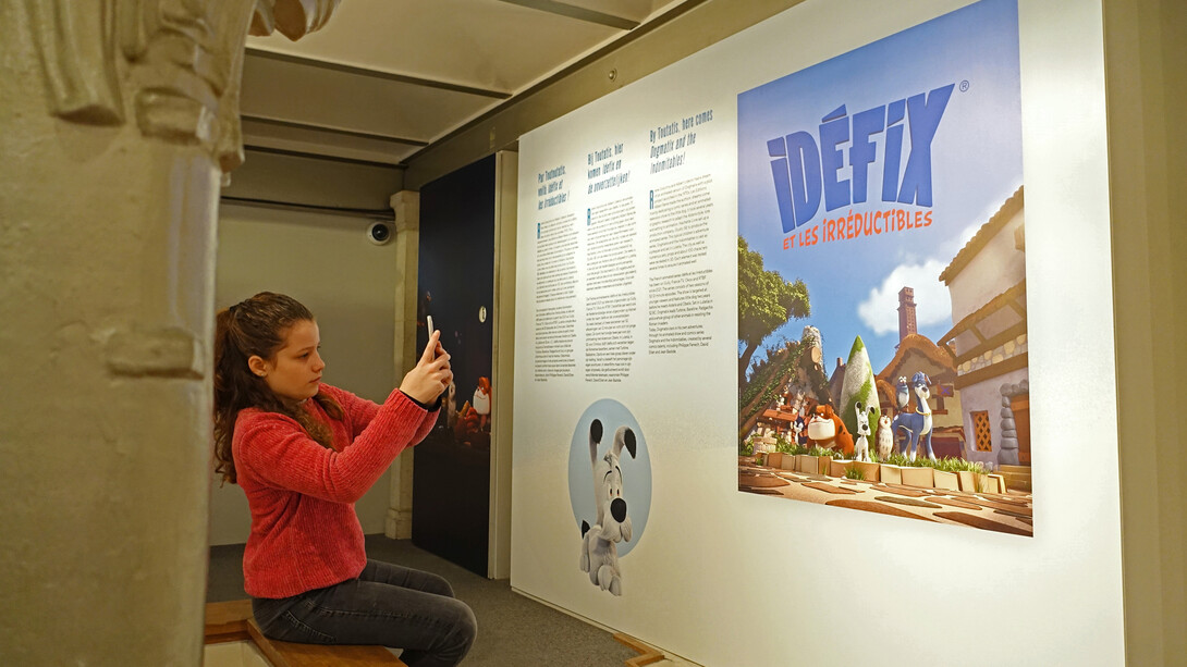 Idéfix et cie. La grande histoire d'un petit chien, vue d'exposition. Avec l'aimable autorisation du Musée de la Bande Dessinée
