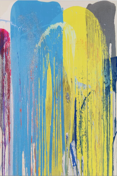 John M Armleder, Obstruction k’uei / opposition, 2024. Gracieuseté de la Galerie Almine Rech