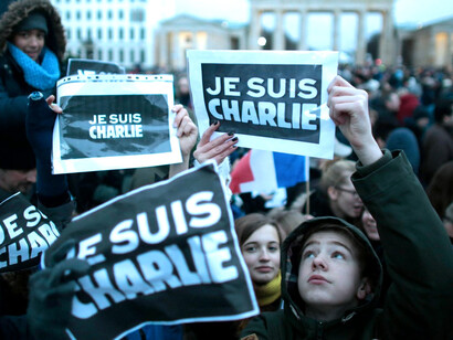 Marcha en favor de la libertad de expresión tras el atentado a Charlie Hebdo en París, 2015