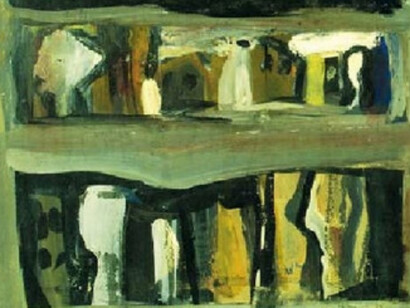 Mario Sironi, "Composizione in sei sezioni", dettaglio, 1934-35