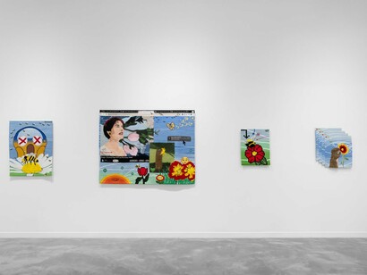 Kayla Mattes, Memesis, exhibition view. Courtesy of Charlie James Gallery