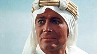 Peter O'Toole playing the role of TE Lawrence in the 1962 movie entitled "Lawrence of Arabia"
