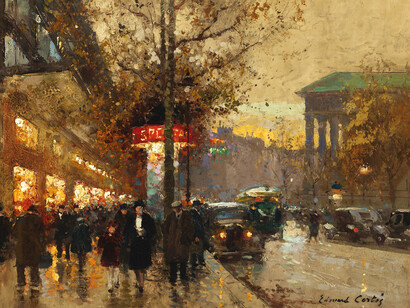 La Madeleine au crepuscule vue du boulevard, óleo sobre tela, s.d.