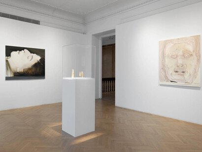 Marlene Dumas, Cycladic blues, installation shot. Courtesy of the Museum of Cycladic Art. Photo by Paris Tavitian © Museum of Cycladic Art