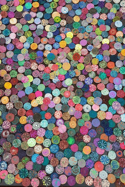 8x, Archetype, Path of Flowers, 130 x 130cm, Mixed Media