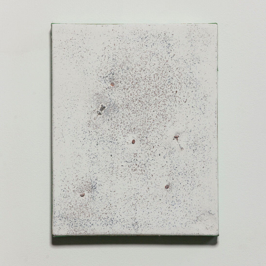 Anthony B. Creeden, Untitled, 2015, gesso, cork, and tacks on linen, Photo credit: Brian Fitzsimmons