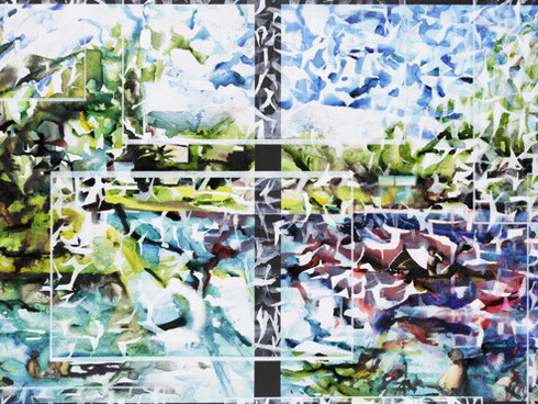 Là-bas...Toi. Courtesy of Galerie Nathalie Obadia
