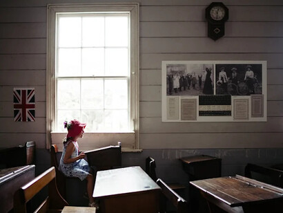 Te pā o MOTAT. MOTAT village, exhibition view. Courtesy of MOTAT