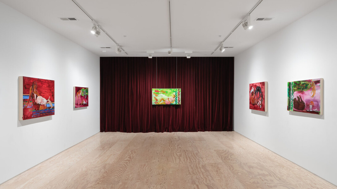 Julie Buffalohead, The Wisdom of Wild Things, exhibition view. Courtesy of Jessica Silverman Gallery