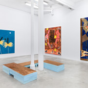 Jan Zöller, The remaining smell of the wunderkerze, exhibition view. Courtesy of Galería Ehrhardt Flórez