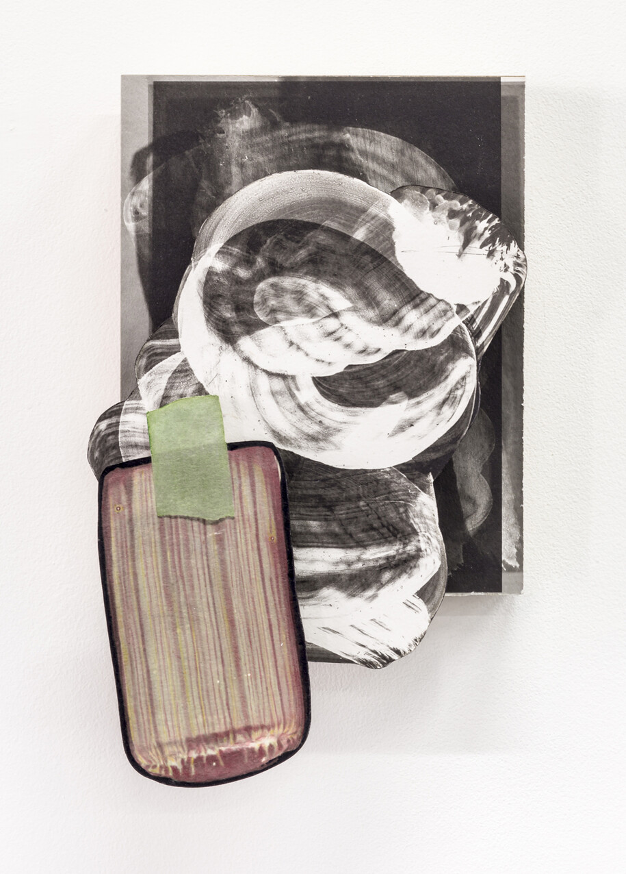 Wil Murray, Maustlize 2, 2015, Hand-coloured gelatin silver print and wood on board