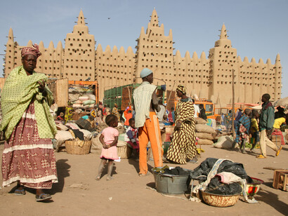 Mali. Mezquita en Djenné
