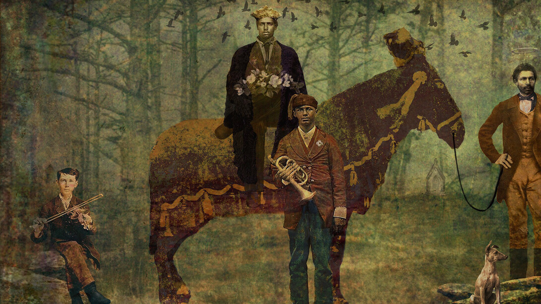 David Knox, The sacred ascension of Silas Broussard (2/12), 2024. Courtesy of Cole Pratt Gallery