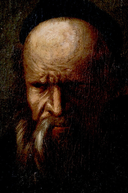 Aristóteles visto por Johann Jakob Dorner el Viejo (siglo XVIII)