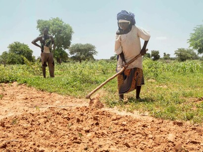 A farmer in the Sahel making the best out of global heating