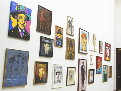 Obras de diversos artistas na mostra paralela "Fernando Pessoa – Vida e obra"