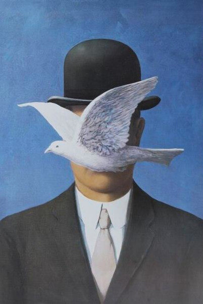 René Magritte, El hombre del bombín