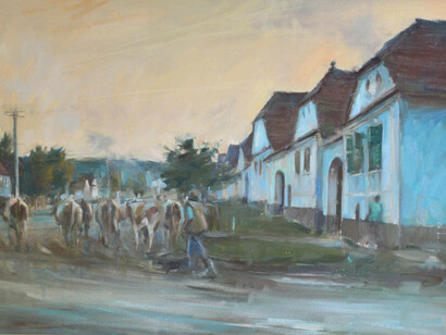 Tom Hoar, Cows returning, Viscri