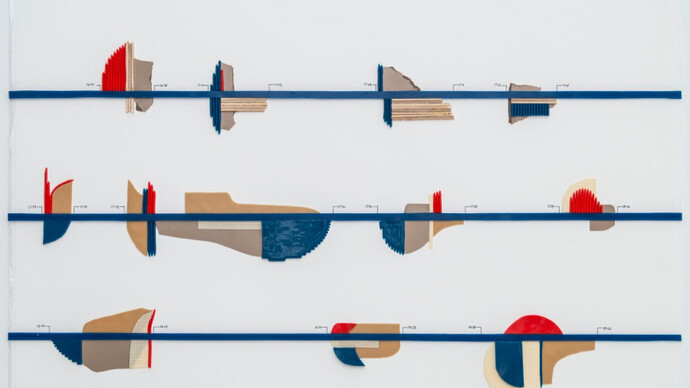 Melanie McLain, Nurse, 2014, silicone rubber, latex rubber, plastic laminate, pigment, wood and ink on paper, 22 x 30 inches