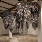 Marie Watt, Sky dances light, exhibition view. Courtesy of the Blanton Museum of Art