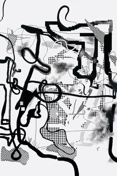 Albert Oehlen, Ohne titel / Untitled, 1992. Courtesy of Hamburger Kunsthalle