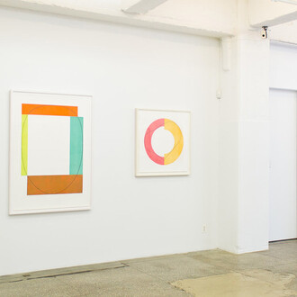 Josef Albers And Robert Mangold. Courtesy of Senior & Shopmaker Gallery