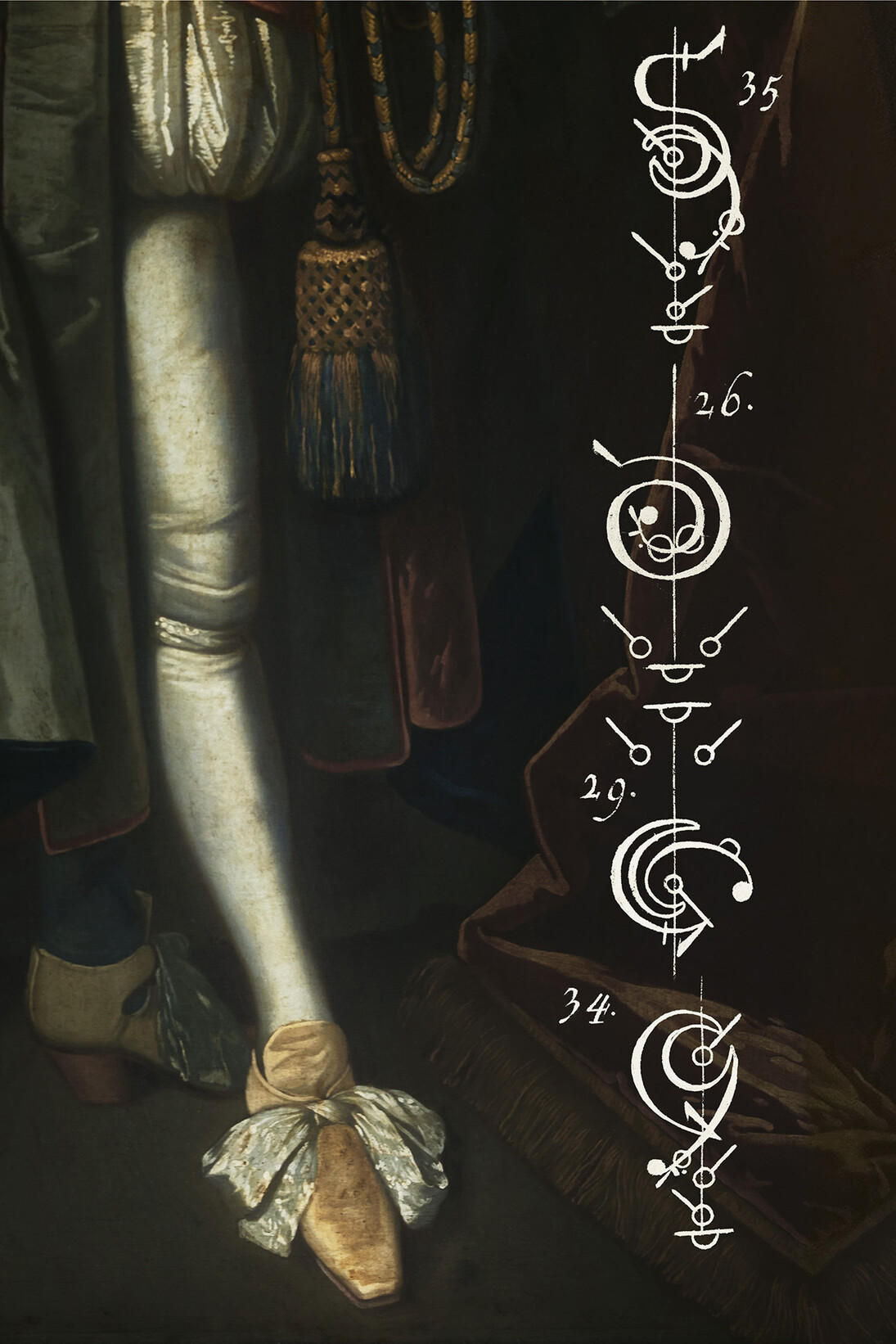 Tessa Traeger, The Calligraphy of Dance 17, The King's Leg c.1680