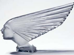 Spirit of the Wind, car mascot, designed by René Jules Lalique, manufactured by Lalique glassworks, about 1925, France. Museum no. CIRC.199-1972. © Victoria & Albert Museum, London