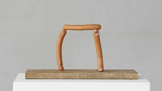 Erwin Wurm, Arch (Abstract Scuptures), 2013 bronze, paint, wood 8.66 x 16.73 x 5.51 inches 22 x 42.5 x 14 cm Edition of 6 Courtesy the artist and Lehmann Maupin, New York and Hong Kong