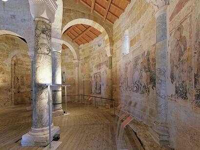 Chiesa di San Giovanni al Sepolcro, affresco interno, Brindisi, Italia