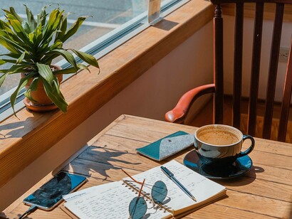 A sunny day is an ideal time to grab a coffee and a notebook to scribble down a brilliant poem