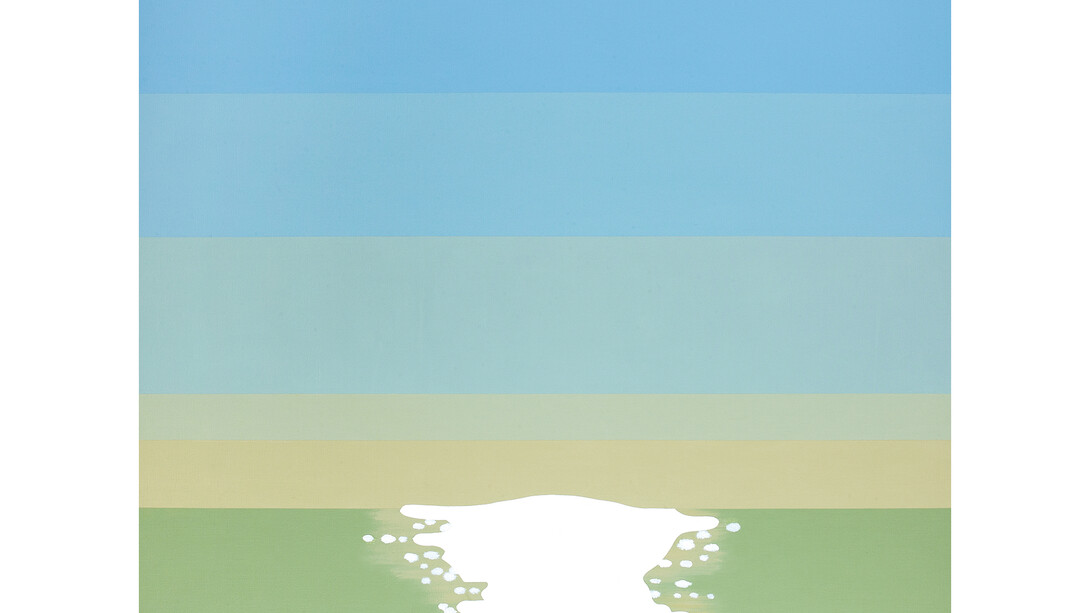 Nobuyuki Takahashi, Sunlight in February, 2015, Acrylic on canvas, 39 2/5 x 39 2/5 in.