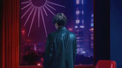 Dettaglio della copertina del secondo album di Andrea Casale: "A Nightwalk on a Sunny Road"