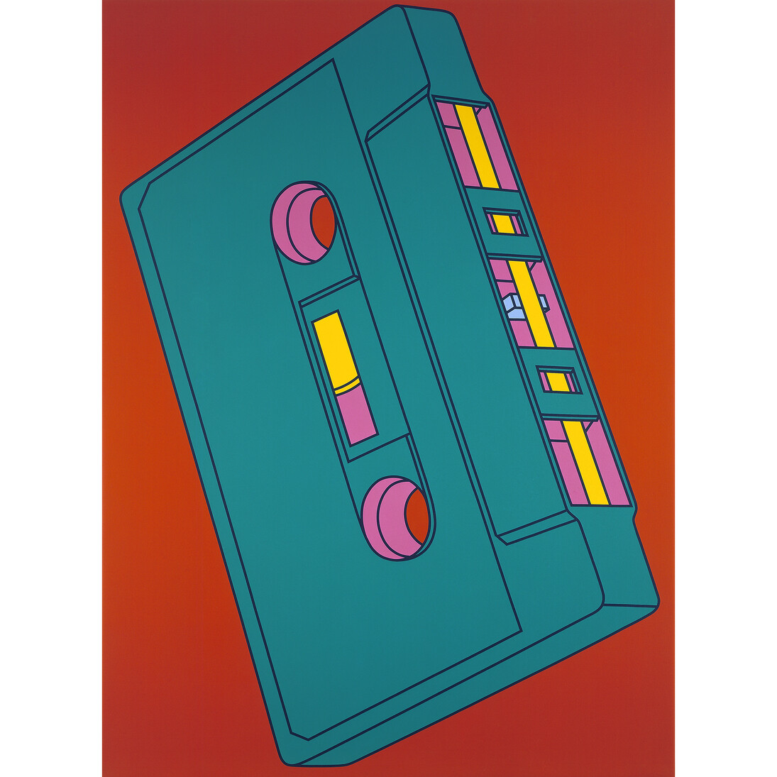 Michael Craig-Martin, Cassette 2002, Acrylic on canvas, 289.6 x 208.3 cm © Michael-Craig Martin. Courtesy Gagosian Gallery
