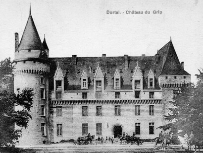 Le Grip castle, as rebuilt, circa 1910