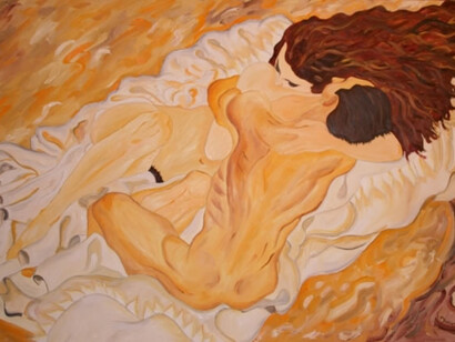 Gustav Klimt, The lovers