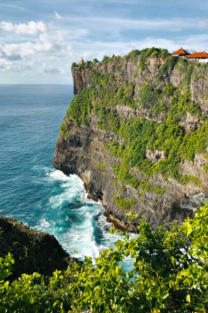 Perched on the southwestern tip of Bali’s Bukit Peninsula, Uluwatu is a village famed for its scenic coastline and cultural landmarks