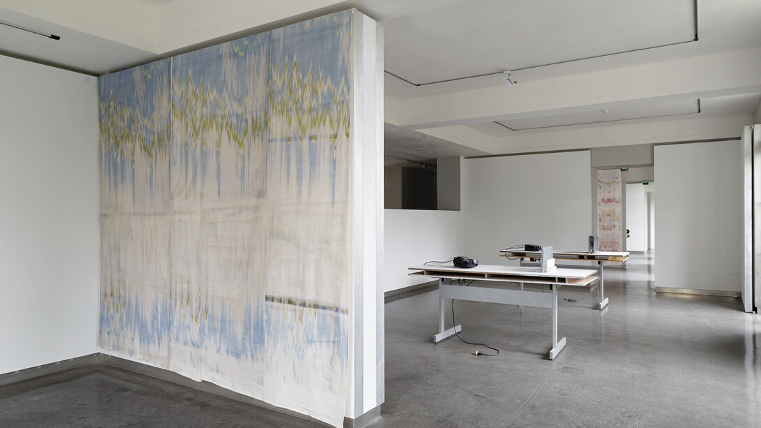 Xavier Antin-Vue de l'exposition News from Nowhere, 2014-Maison d'Art Bernard Anthonioz-Crédit photo Aurélien Mole