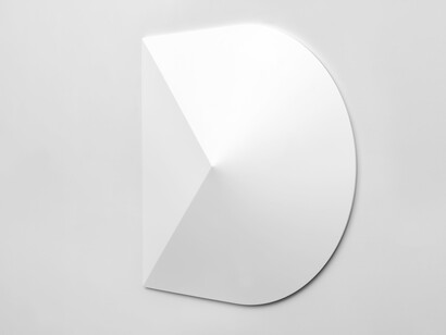 Andreas Christen, Monoform, 1959/60, Ex. unique
Polyester sprayed white, 99 x 99 x 14 cm / 38 1/3 x 38 1/3 x 5 1/2 inches, Courtesy Massimo De Carlo London/Milan, Photo by Todd White