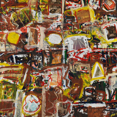 Al Held, Untitled (detail), 1959. Courtesy of James Fuentes