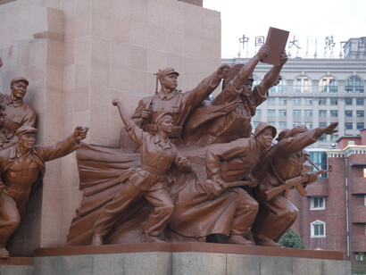 Statua "Lunga vita alla vittoria del pensiero di Mao Zedong", Shenyang, Cina