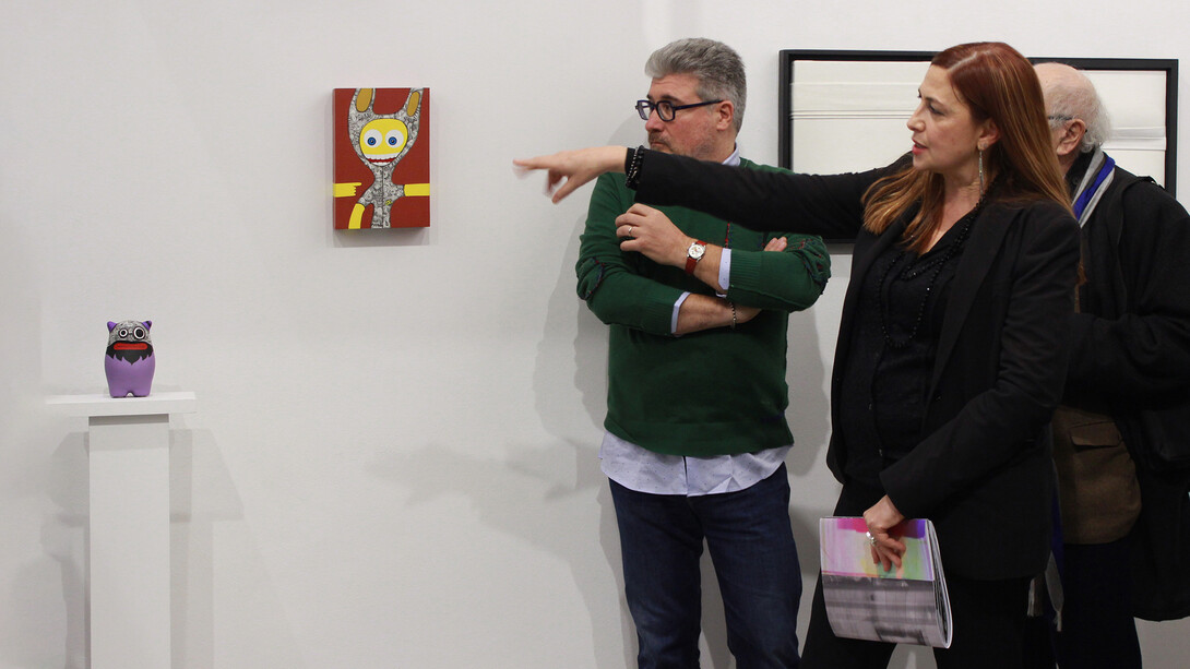 Monica Villa, Inaugurazione della mostra Real Art, 2020
