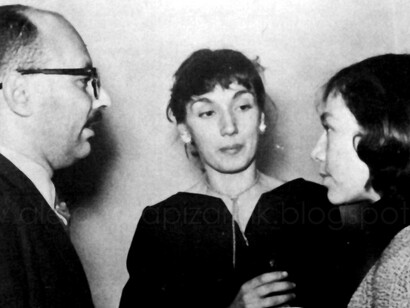 Alejandra Pizarnik con Elizabeth Azcona Cronwell y Raúl Gustavo Aguirre