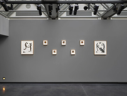 Nobuyoshi Araki, Hanaguruma II, exhibition view. Courtesy of Hamiltons Gallery