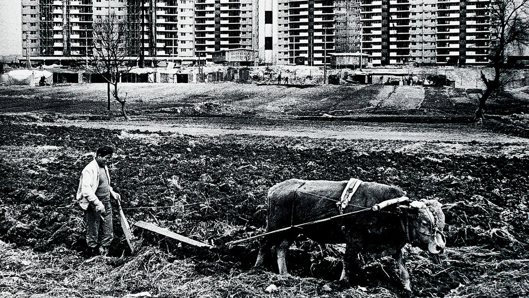 Jun Min Cho, Gangnam view of Hyundai apartment blocks. Courtesy of Museum Rietberg