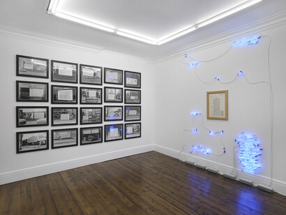 Joseph Kosuth, The question, exhibition view. Courtesy of Sprüth Magers