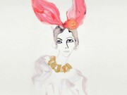 Tanya Ling, Louis Vuitton Bunny Ears, 2010, Giclee print, 48.3 x 32.9 cm, Edition Size 66,
Price £350.00 incl. VAT, courtesy of Fashion Illustration Gallery