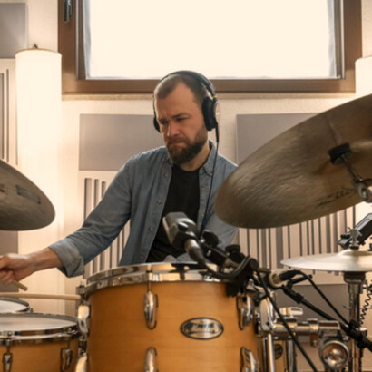 Paul Wiltgen, batteria. Foto © Luca D'Agostino