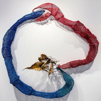 Susana Guerrero, El cuerpo abierto de la hembra, vista de exhibición. Cortesía de la Galería 532 Thomas Jaeckel