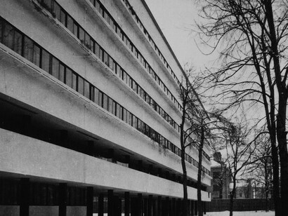 Conjunto habitational Narkomfin, Moisei Ginzburg, 1928/30, Moscovo